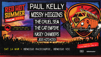 Red Hot Summer Tour - Paul Kelly - Bendigo Racecourse - Saturday 14th March 2026